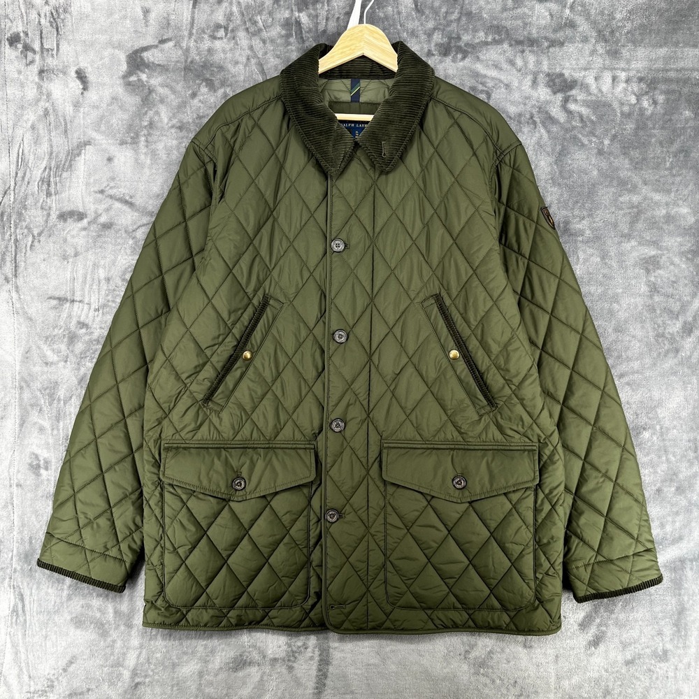 NWT Polo Ralph Lauren The Beaton Quilted Jacket Men's XL Olive Green $348 SRP